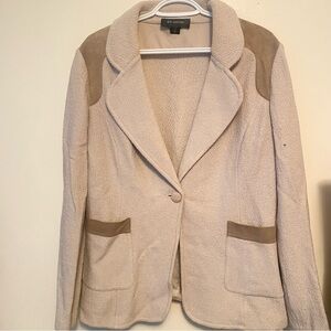 St. John Suede Knit Blazer Jacket